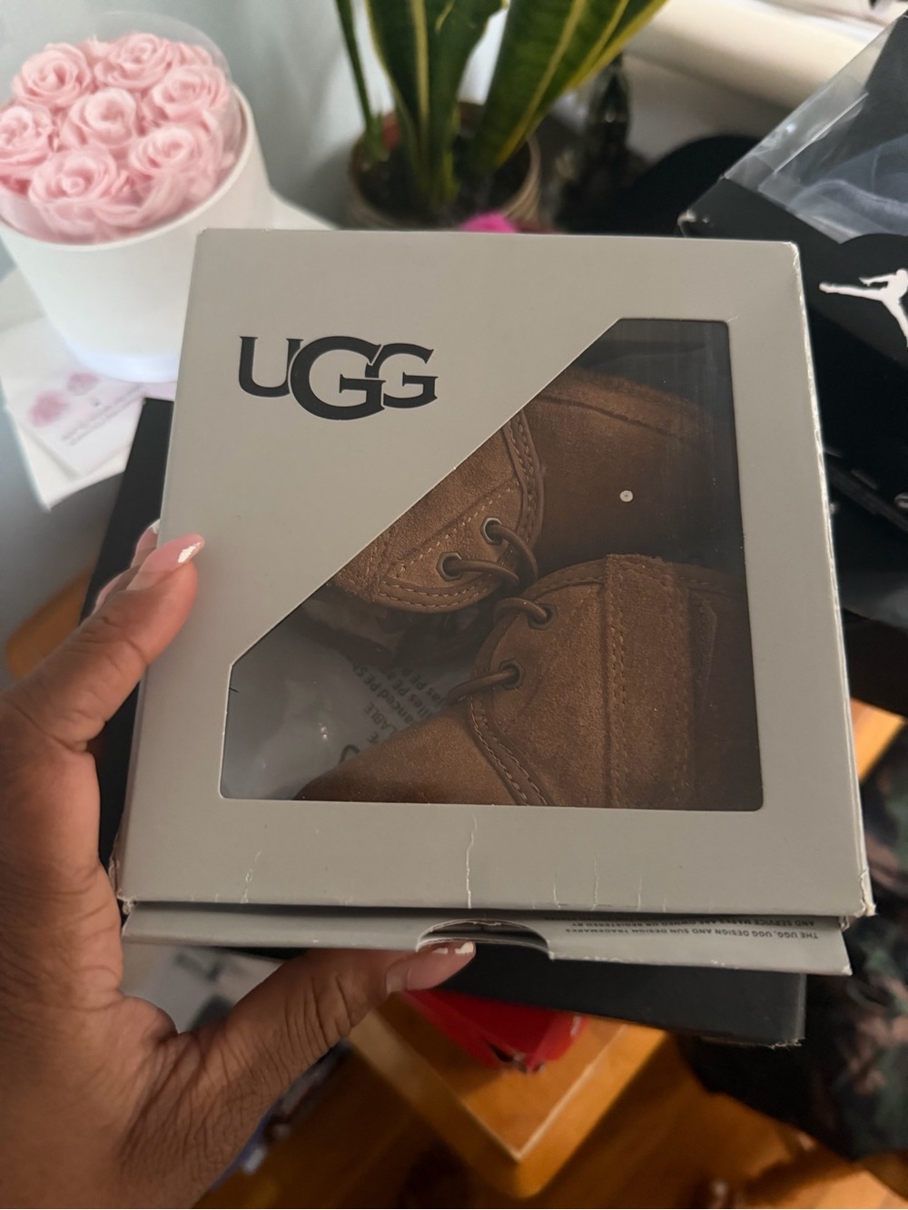 UGG Chestnut Baby Booties with Laces